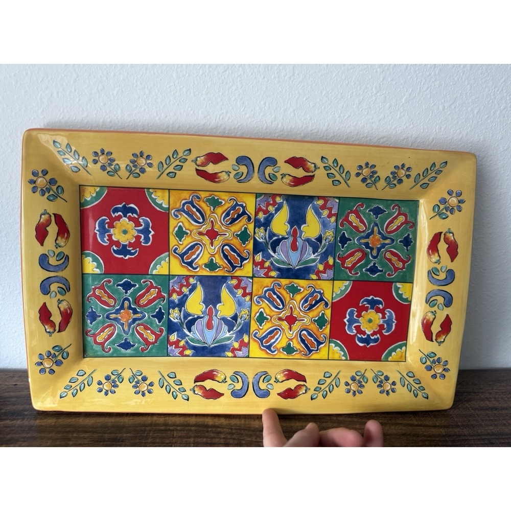 Anne Ormsby "Something‎ Fishy" Ceramic Decorative Wall Hanging Bright
